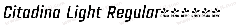 Citadina Light Regular字体转换